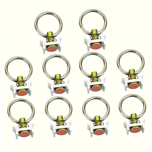 Mytee Products (10 Pack) L-Track Stud with Stainless Steel Ring