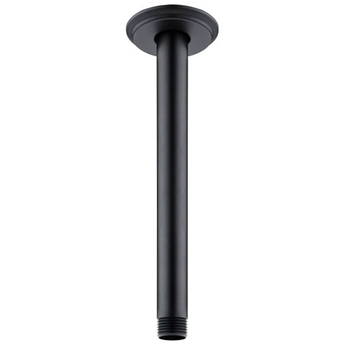 Anpean 8 Inch Shower Arm and Flange Matte Black, Ceiling Mounted Shower Arm for Rain Shower Head