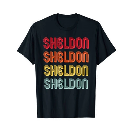 Customized Last Name Custom Family Christmas Team SHELDON Gift Surname Funny Retro Vintage Birthday Reunion T-Shirt