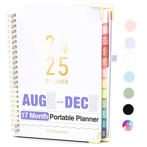 Forvencer 17 Months Academic Planner 2024-2025, Small 7