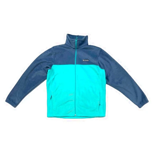 Columbia Mens Granite Mountain Full Zip Fleece Jacket (L, Blue/strong aqua)