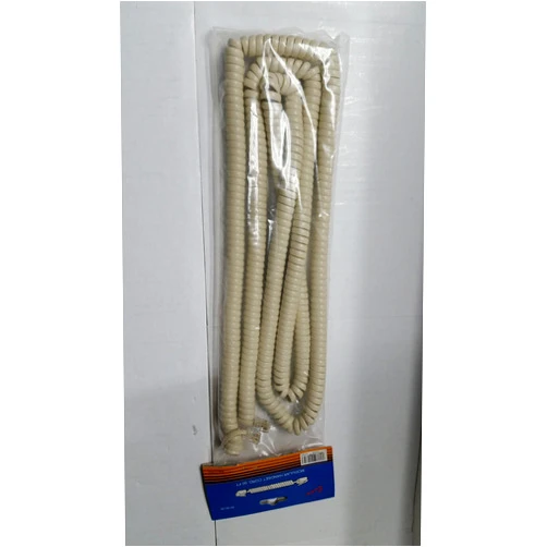 ESAW 50' Foot Modular Telephone Coiled Handset Cord Ivory Replacement