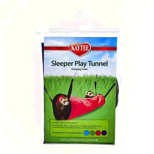 Kaytee Simple Sleeper Play Tunnel Pink, Purple, Blue, Green 15 Inches x 4.5 Inches