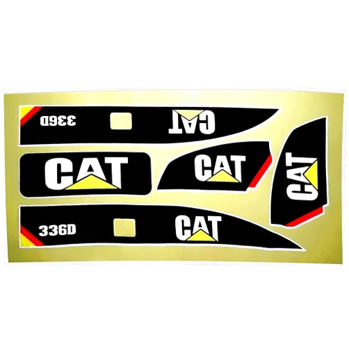 Linzhen Sticker Set Channel RC Excavator Amewi 1:14 Decals for Huina 580 1580 TR-211m 23