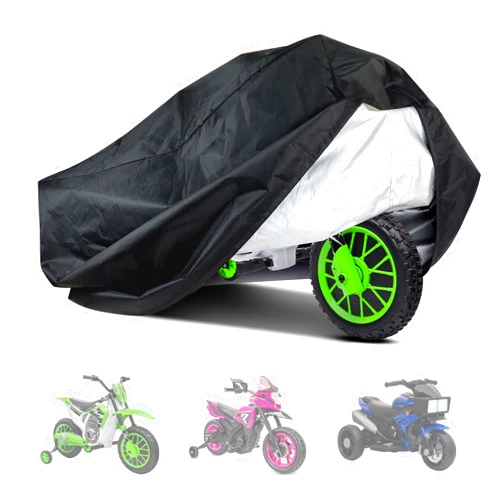 Raweao Kids Motorcycle Bike Cover - Waterproof Oxford Fabric Toddler Motorcycle Cover, Protection Universal Children's Electric Kids Motorcycle Cover - Universal Fit, Water Resistant (41 x 25 x 33 Inches)