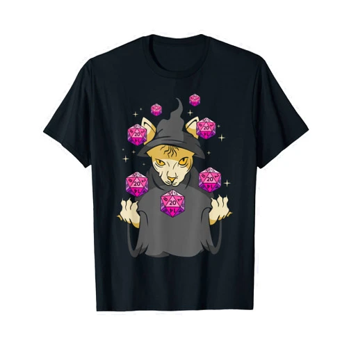 RPG Apparel Tabletop Pen And Paper Games SteMi Unisex-Adults T-Shirt Black Small Modern Fantasy RPG Gaming D20 Tabletop Games Funny RPG Gamer T-Shirt