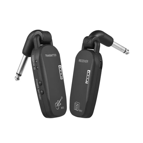 Irfora 2.4G Wireless System Professional Wireless Guitar Bass Transmitter Receiver System Reable Portable Audio TX & RX for Electric Guitar Bass
