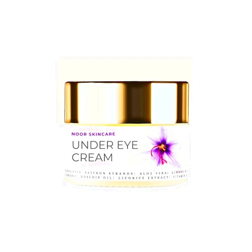 Generic Noor Skincare Under Eye Cream for Dark Circles Removal Women/Men Gel based, Organic, Natural, Rich, Anti-Puffy, Wrinkle Care & Glow Enhancer with Saffron, Almond, Turmeric, Aloe