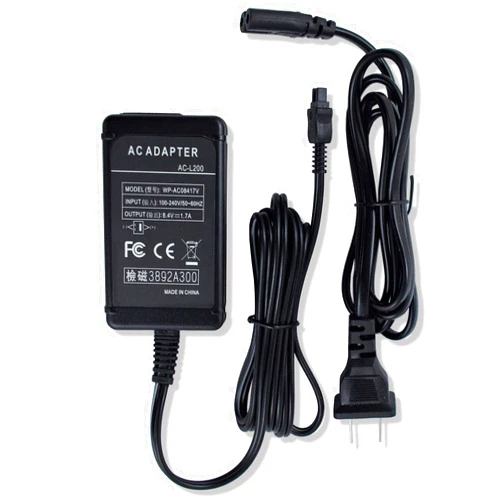 CBK AC Power Adapter Charger Cord for Sony Handycam DCR-SR45 DCR-SR46 DCR-SR47 DCR-SR67 DCR-DVD203 DCR-DVD403 DCR-HC26 AC-L200 AC-L25 AC-L25A AC-L25B