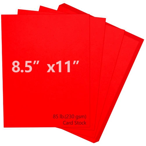 Joyberg Red Cardstock 8.5 x 11, 230gsm Cover Cardstock Paper, 85 Lb Heavy Card Stock for Printer, Card Stock Paper for Invitations, Scrapbooking, Crafts, Diy Cards, Decoration, Drawing (30 Sheets)