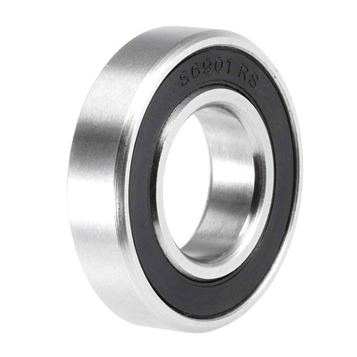 uxcell S6901-2RS Deep Groove Ball Bearings 12mm x 24mm x 6mm Double Sealed 440C Stainless Steel