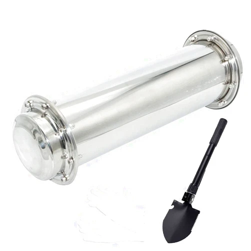 ZBMZB Large 19.5inch Stainless Steel Time Capsule Waterproof Container/Storage Bury