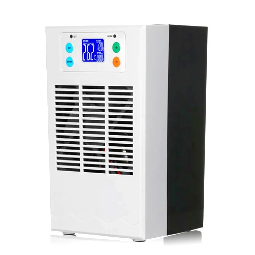 HURRISE Electric Water Heater Chiller, AC 100‑240V 20L Aquarium Chiller ABS Housing Digital Display Intelligent Temperature Control 70W with Pump for Fish (US Plug Pump US Plug 110V)
