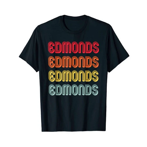 Customized Last Name Custom Family Christmas Team EDMONDS Gift Surname Funny Retro Vintage Birthday Reunion T-Shirt