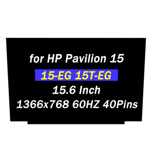 PEHDPVS Replacement for HP Pavilion 15-EG 15T-EG LCD Display for 15-EG1053CL 15-EG1073CL 15-EG0050WM 15-EG1025CL 15-eg0025cl M16342-001 L47876-LD2 FHD 1920x1080 60HZ 40 Pins 15.6