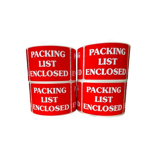 Labels and More Inc. 2x3 Packing List Enclosed Labels Shipping Instruction Handling Adhesive Stickers (4) Rolls, 2000 Labels Total