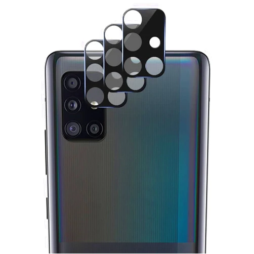 UZWZW 3 Pack Camera Lens Protector Tempered Glass For Samsung Galaxy A71 5G / A71 5G UW [Not Affect Flash]