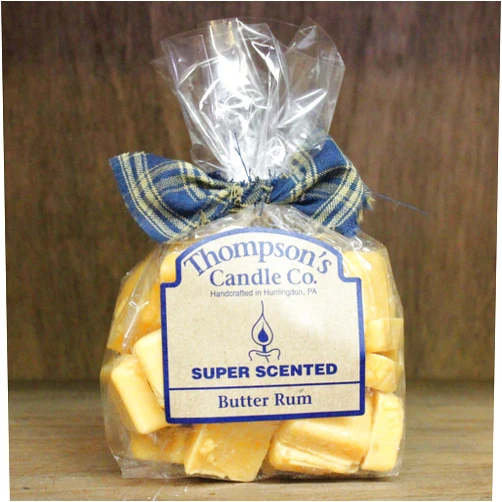 Thompson's Candle Co. Thompson's Candle Co Super Scented Butter Rum Wax Crumbles, 6 Ounces, Yellow, Paraffin Wax