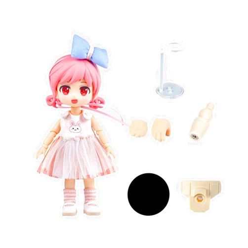 YMY DOLL YMY Movable Joint Doll Ob11 1/12 Bjd Toys Including Gsc Doll Head Body Clothes Shoes （Yuduo）