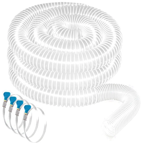Qucship PVC Dust Collection Hose 2 1/2