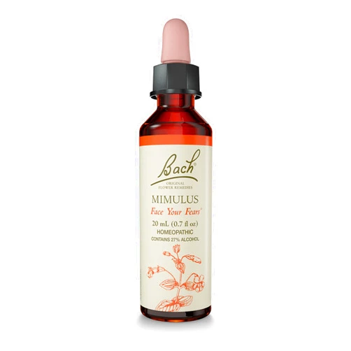 Bach Original Flower Remedies, Mimulus for Facing Fears, Natural Homeopathic Flower Essence, Holistic Wellness and Stress Relief, Vegan, 20mL Dropper