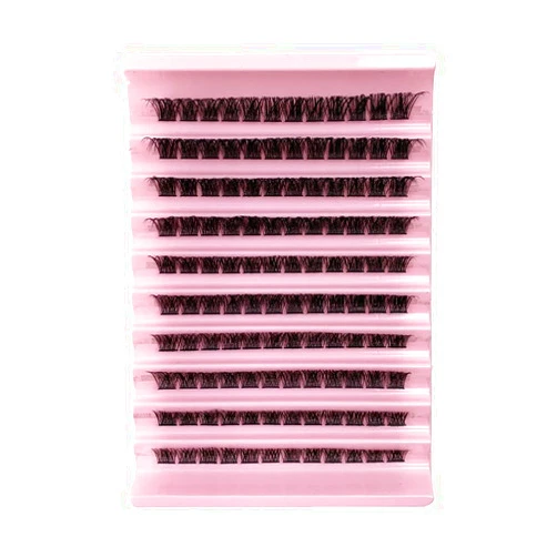 MUOBOFU False Eyelashes,Lash Extension Kit,Lash Clusters, 8-16mm, Includes 120 Clusters, Reusable Strip Lashes, Easy to Apply at Home