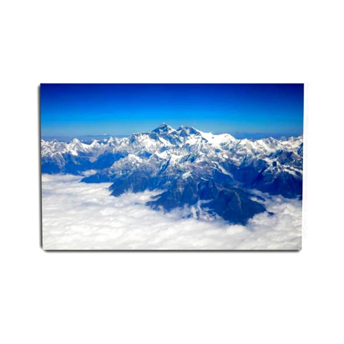 VIUBGCPS Canvas Print Pictures Wall Art Painting Mount Everest Himalaya Aerial View Framed & Stretched Posters Ready to Hang Home Decor Artworks - 20x32inch