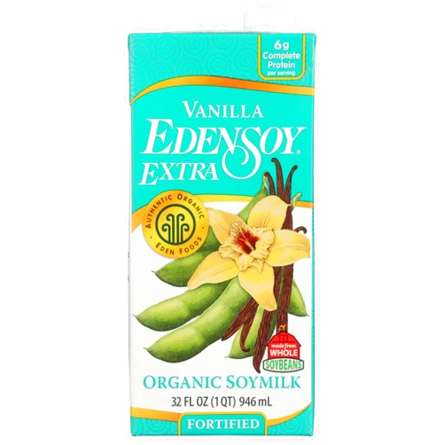 Eden Foods Organic Edensoy Extra Vanilla Soymilk, 32 oz