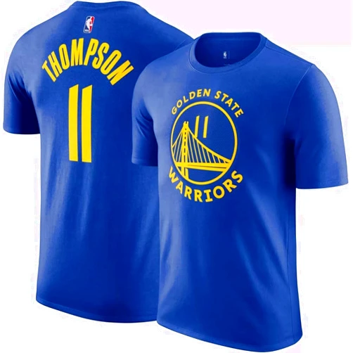 Outerstuff Klay Thompson Golden State Warriors NBA Kids Youth 8-20 Blue Icon Edition Performance Jersey T-Shirt