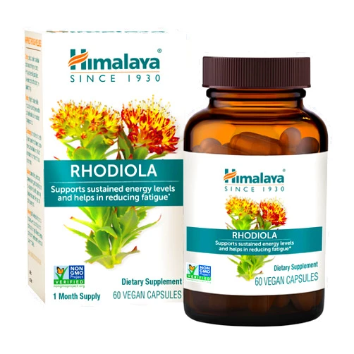 Himalaya Rhodiola Rosea for Energy and Stress and Exercise Endurance, 250 mg, 60 Vegan Capsules, 1 Month Supply