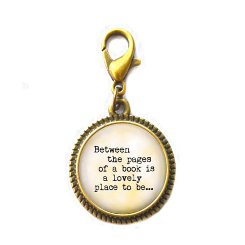 AllGlassCharm Beautiful Zipper Pull, Book Lover Gift - AS0179