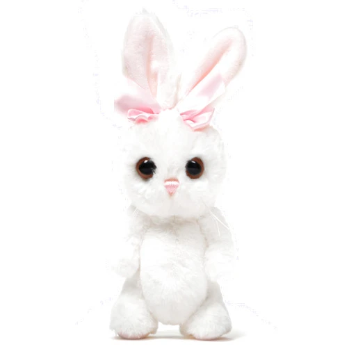 Bearington Collection Bearington Bunni Big Head Bunny The Stuffed Bunny Plush, 8 Inch White Bunny Stuffed Animal