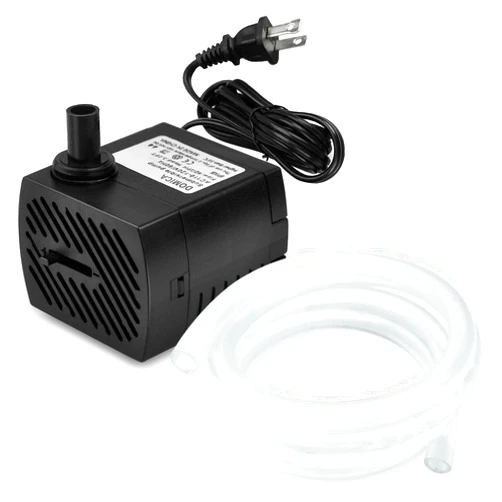 DOMICA (80GPH 4W) Mini Submersible Water Pump with 2.2FT Tube for Pond, Aquariums, Fish Tank, Hydroponics, Tabletop Fountain, Pet Fountain, Indoor or Outdoor Fountain Pump