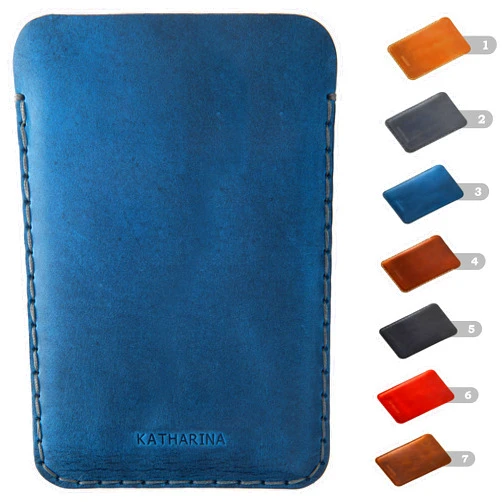 HAPPER STUDIO Bovine leather case for Microsoft Surface Duo, personalized cover
