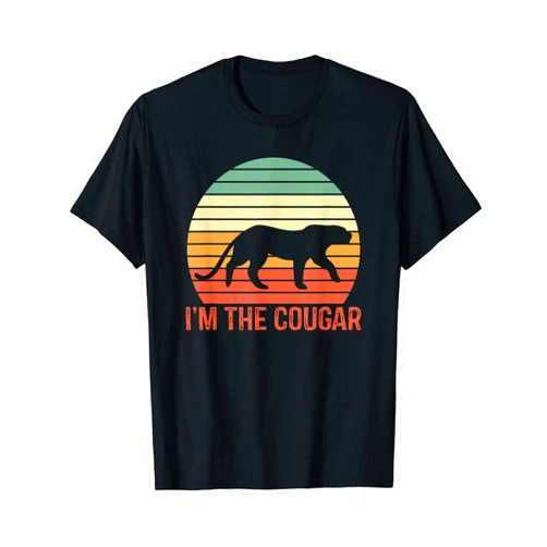 Funny Cougar Group Night Party I’m The Cougar Funny Cougar Costume T-Shirt