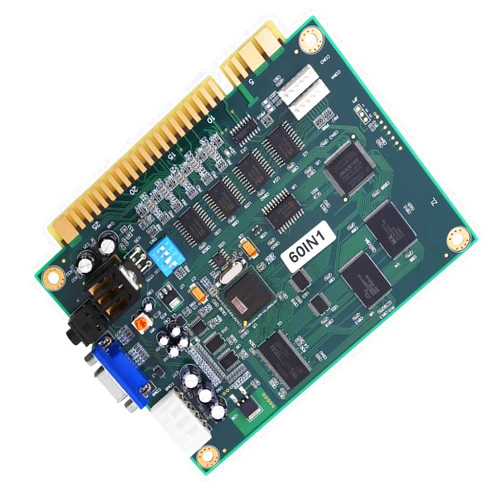 Walfront Classic 60 in 1 Jamma Kits Multicade Board PCB Board CGA/VGA Output Classic for Game Machine Universal