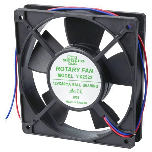 Jaycar IP55 Rated 120mm 12V DC Ball Bearing Fan