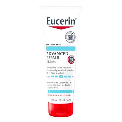 Eucerin Advanced Repair Body Cream, Body Cream for Very Dry Skin, 8 Oz Tube