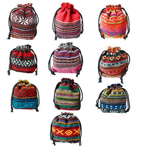 Chuanchom Small drawstring bag Drawstring Jewelry Coin Pouches Small Cloth Burlap phone bag Wedding Party Valentine Favors Christmas Gift Bags Set of 10 10 color