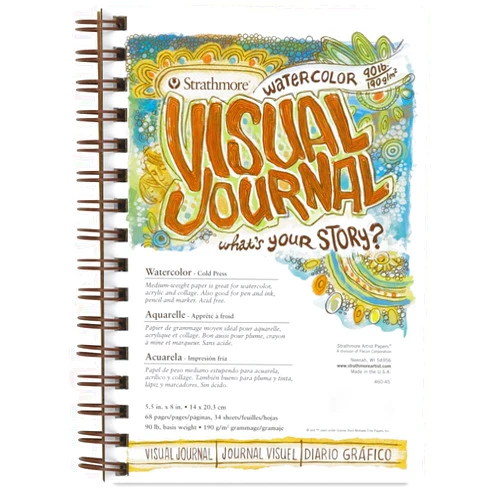 Strathmore Visual Journal Watercolor 5.5x8-34 Sheets