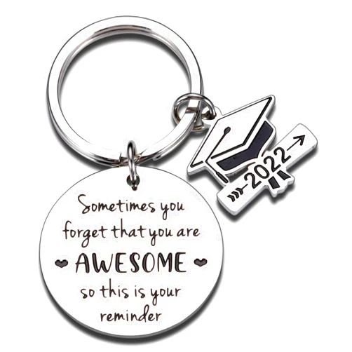 Aizza Beata Inspirational Graduation Gift for Him Her Class 2022 Keychain Middle High School Graduation Gift for Students Daughter Son Boys Girls College Master Senior Grad Gifts for Nurse Law Friends Women Men
