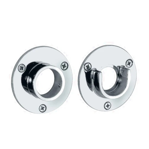 Gatco 833 2-5/8-Inch Diameter Wall Flange Pair, Exposed Screw Mounting, Chrome