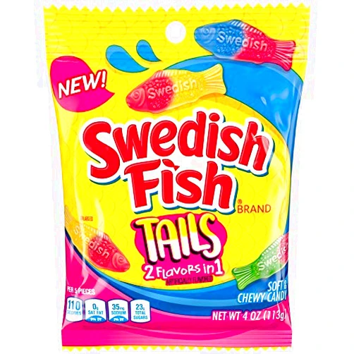 Swedish Fish Tails 2 Flavors in 1