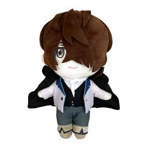 YLEAFUN Anime Plush Edgar Allan Poe/Oda Sakunosuke Soft Figure Stuffed Pillow 20cm Cute Character Throw Pillow Cushion Home Sofa Decoration for Fans