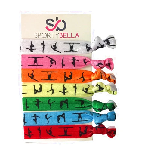 Infinity Collection Gymnastics Hair Ties- Girls Gymnastics Hair Accessories- Gymnastics Elastics - Gift For Gymnast