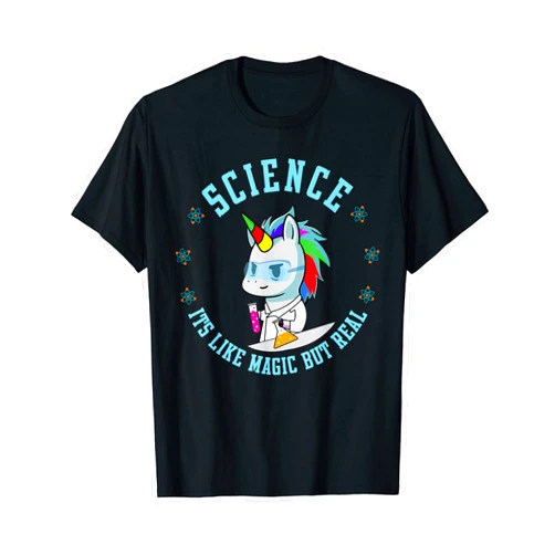 Unilover123 Science Its Like Magic But Real - Science & Unicorn Lovers T-Shirt