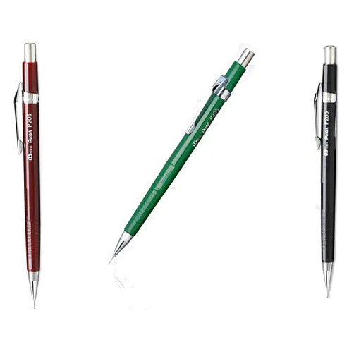 Pentel Value Pack of 3 Pentel Sharp Automatic Pencil, 0.5mm, Black, Burgundy, Green Barrels, 3 Pack (P205) by Pentel