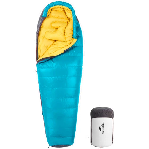 Naturehike 0 Degree RDS Down Mummy Sleeping Bag for Adults, 650 Fill Power, Cold Weather Backpacking Sleeping Bag for Camping, Hiking, -1℉ 18℉ 30℉, YKK Zipper