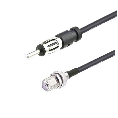 Supmory F to AM/FM Adapter RG174 Coax Cable 12 inches Pigtail Jumper RF coaxial Cable for Radio Antenna