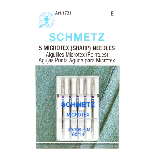 Schmetz Microtex Sharp Machine Sewing Needles Package of 5